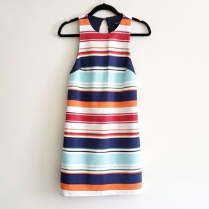 Zara Red and Blue Striped Sundress